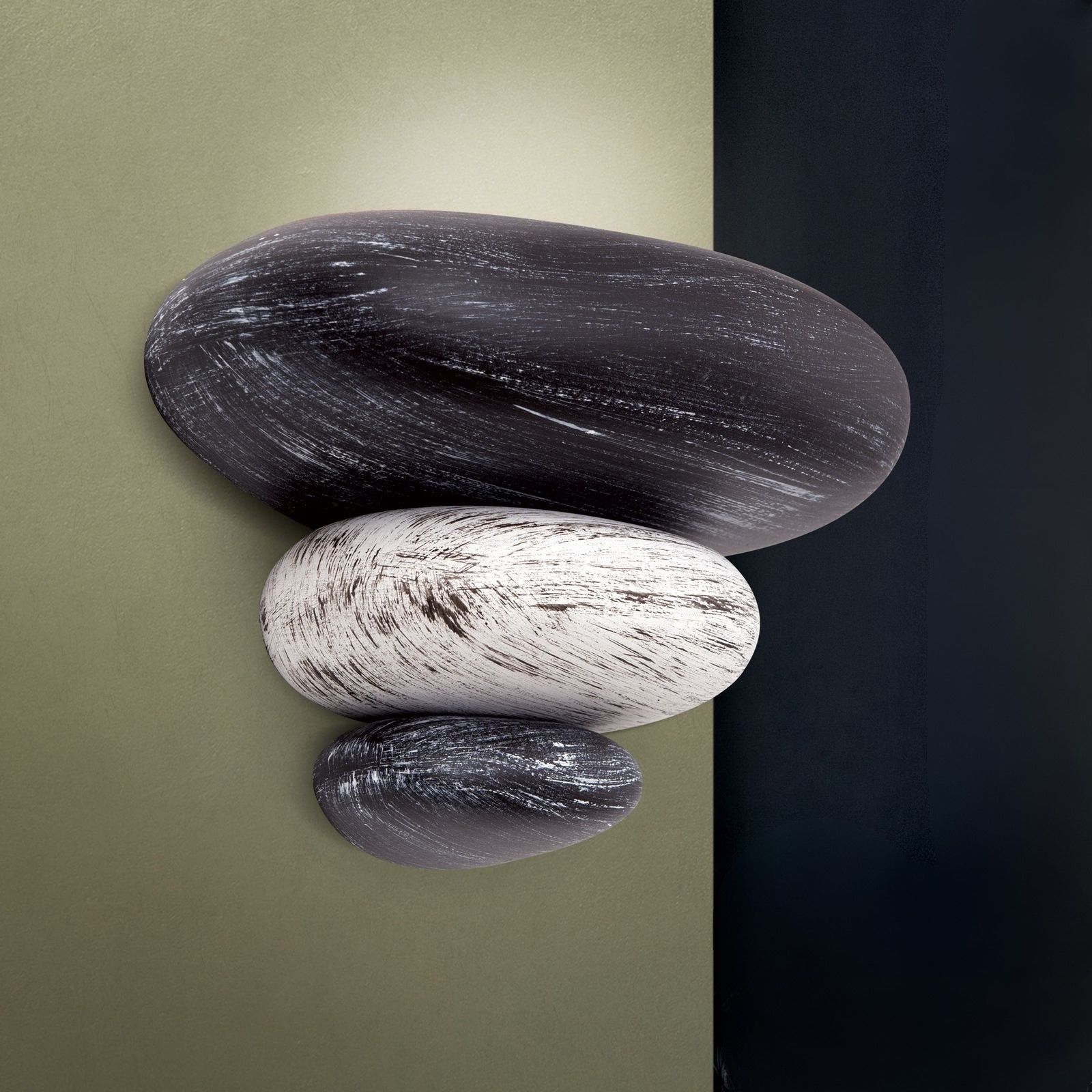 Wall light STONE, grey finish