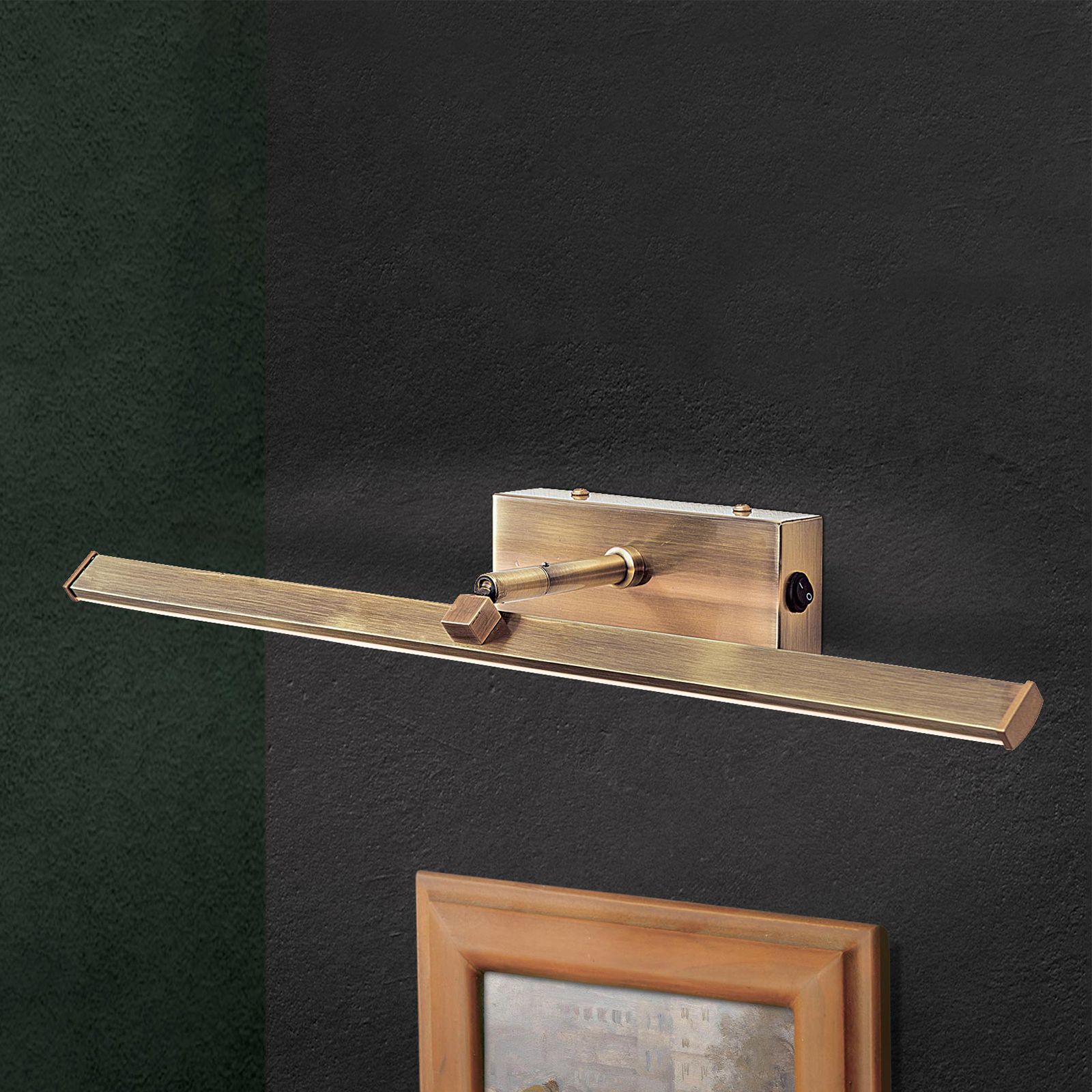 LED Bilderleuchte PUBLIO, Patina, 50cm