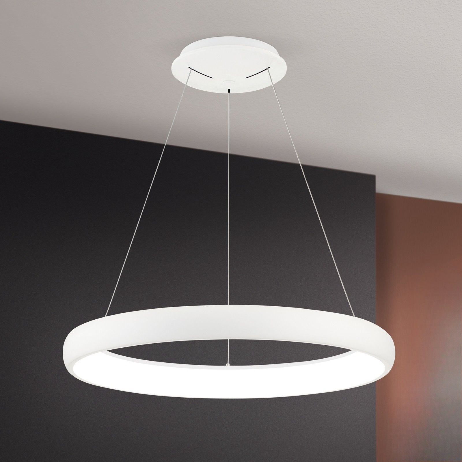LED závěsné svítidlo VENUS, bílé, 61 cm