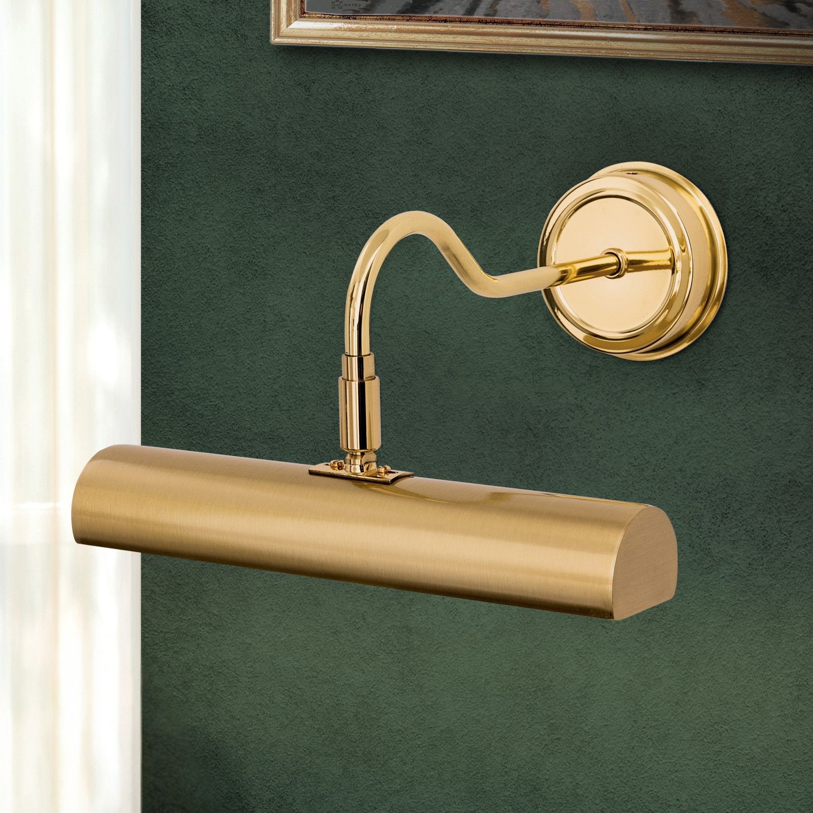 BILDERLEUCHTE, 1-flame, brass matt