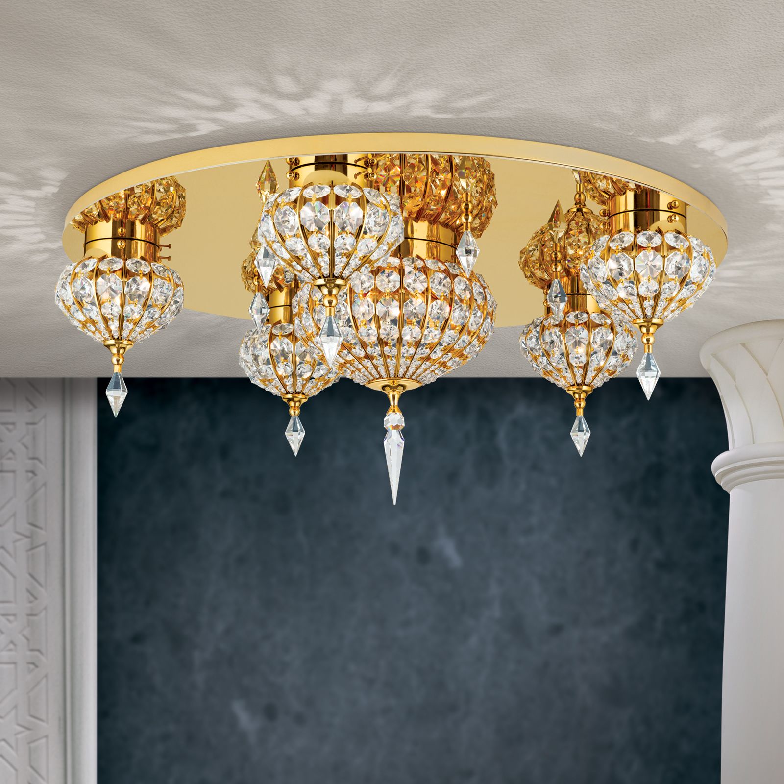 Deckenleuchte ORIENTAL, Gold, 82cm