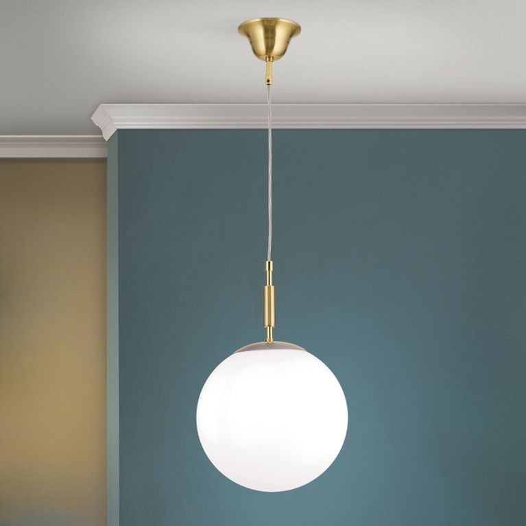 Pendant lamp ARTDESIGN, brass matt, 25cm
