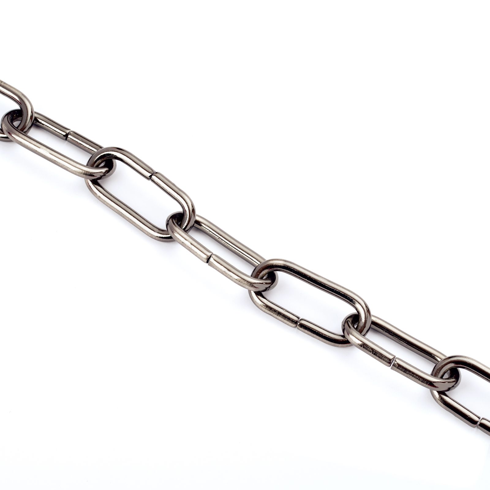 Lampenkette, 47x20x4mm, 1m, Nickel matt