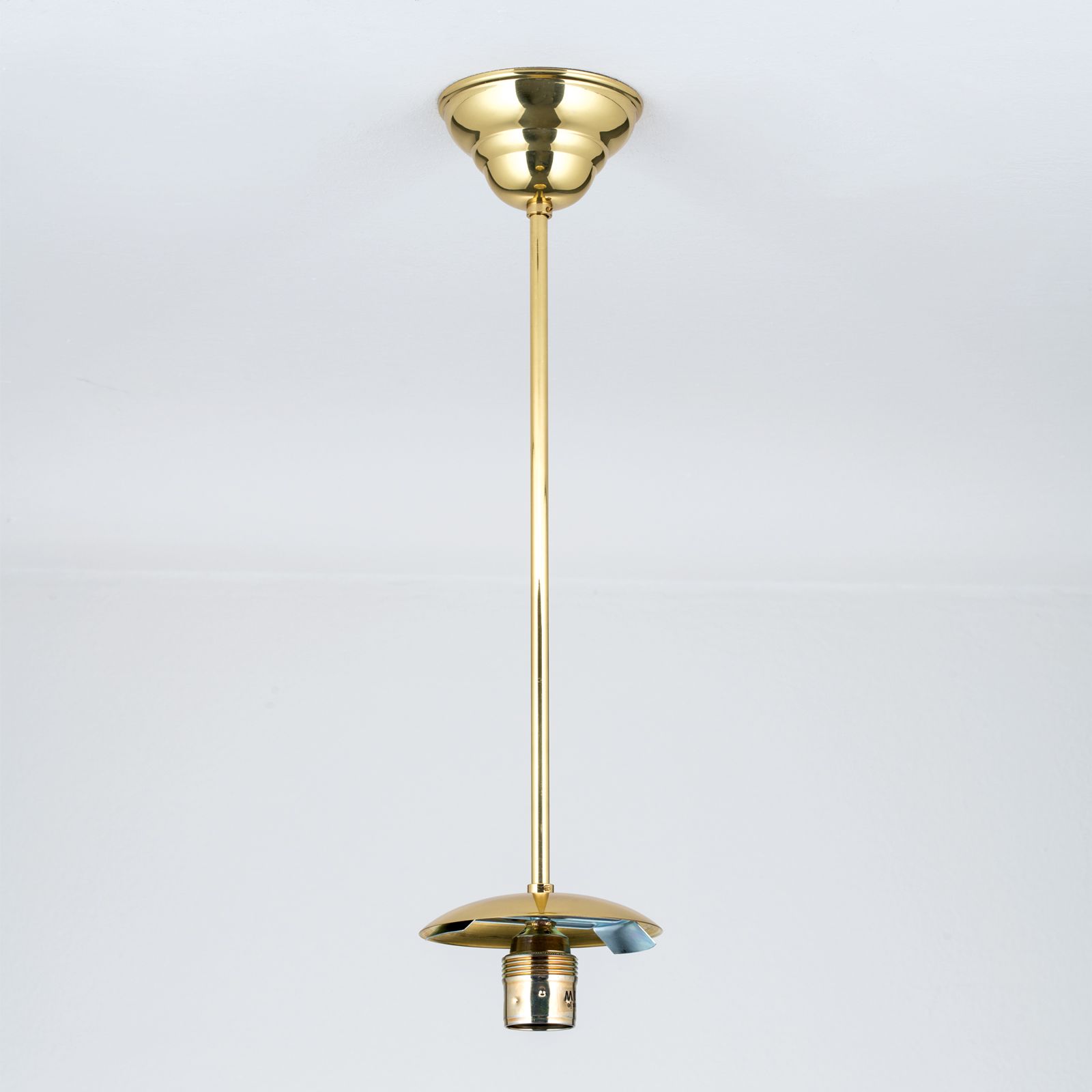 Pendent suspension for glasses with 10 cm hole opening, 40 cm, brass