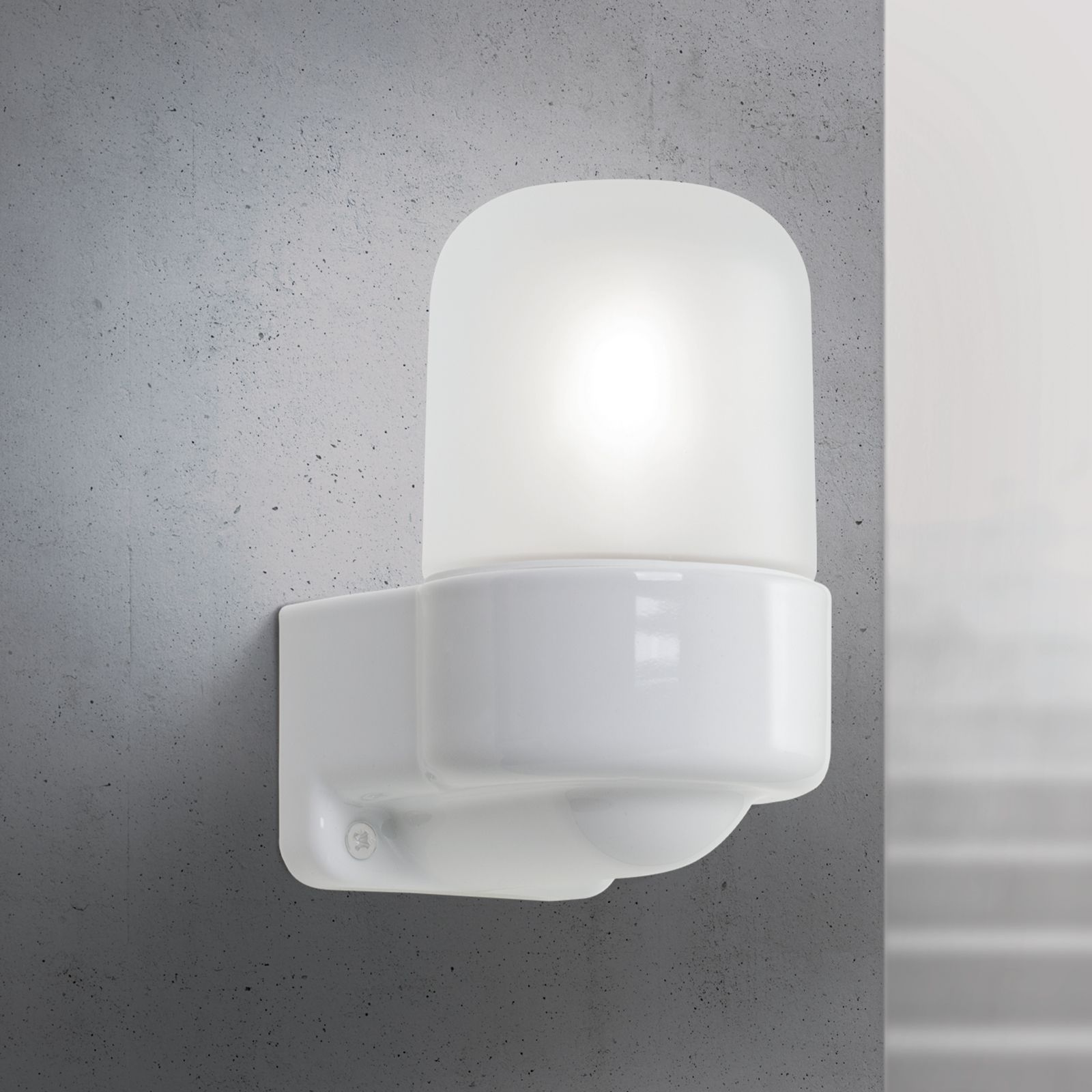 Wall light OSTIA, ceramic, white
