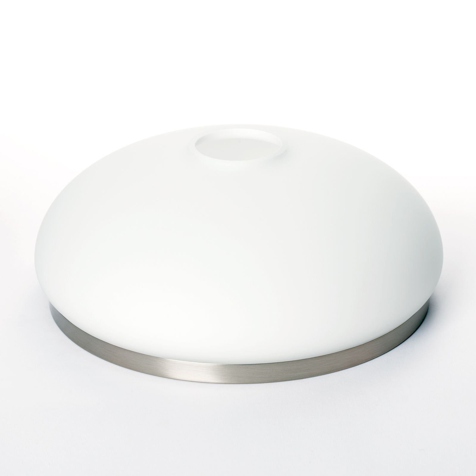 Glass lampshade LANDHAUS 412, Ø 195 mm, opal matt with satin ring