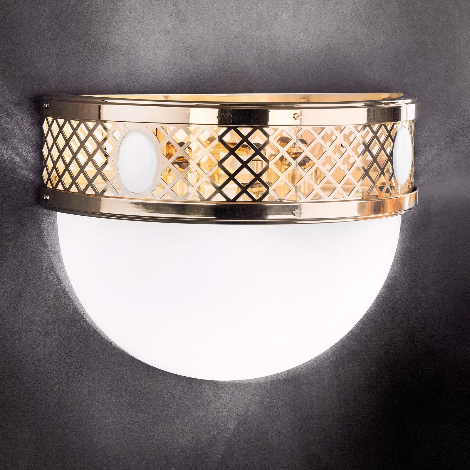 Nástěnné svítidlo ALT WIEN, 3 žárovky, lesklá mosaz