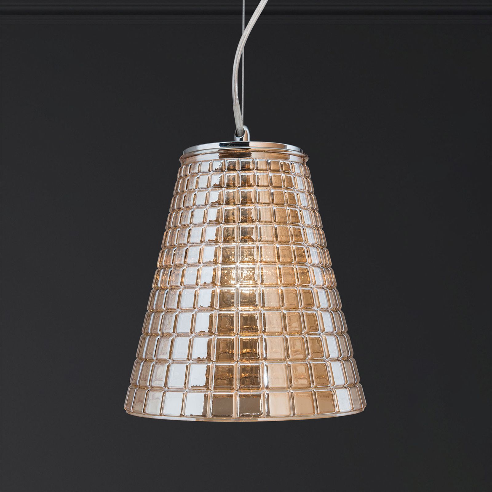 Pendant lamp DINO, Amber