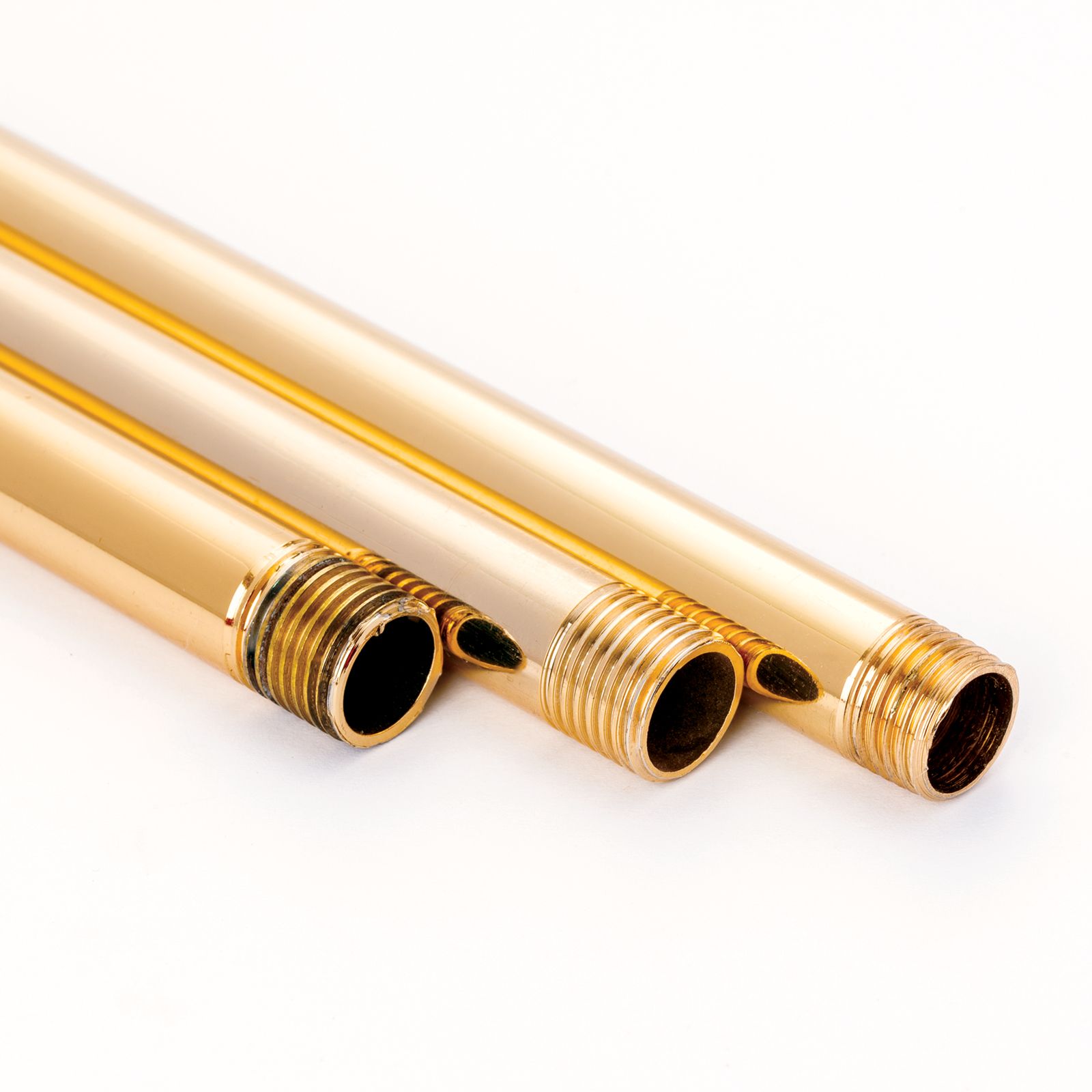Pipe rod, thread 1/4", 50 cm, gold