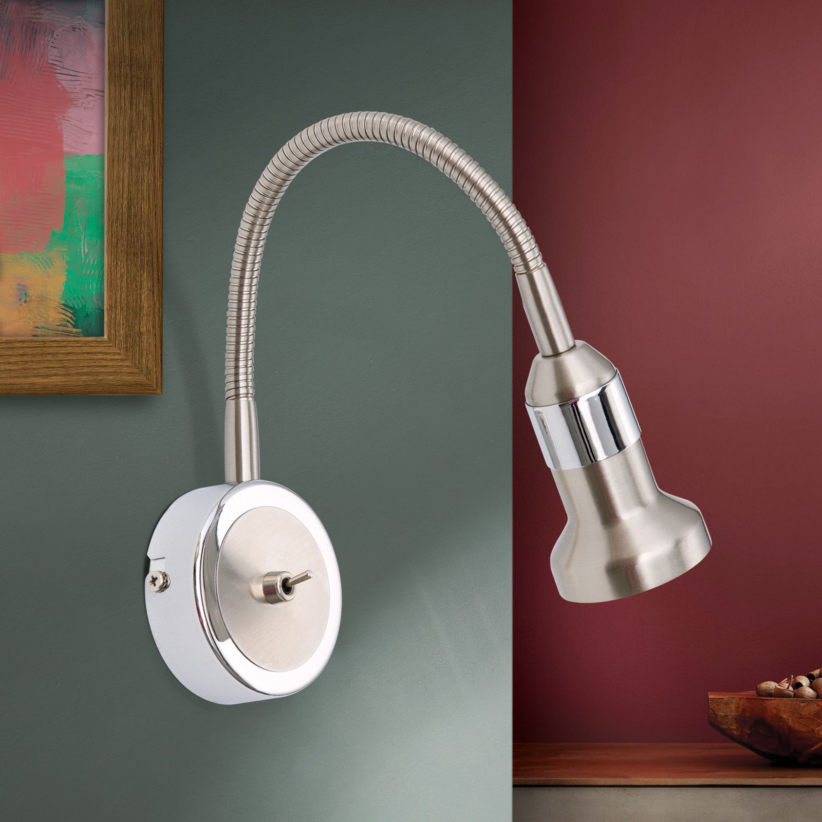 Strahler SEBA, 1-flammig, Satin