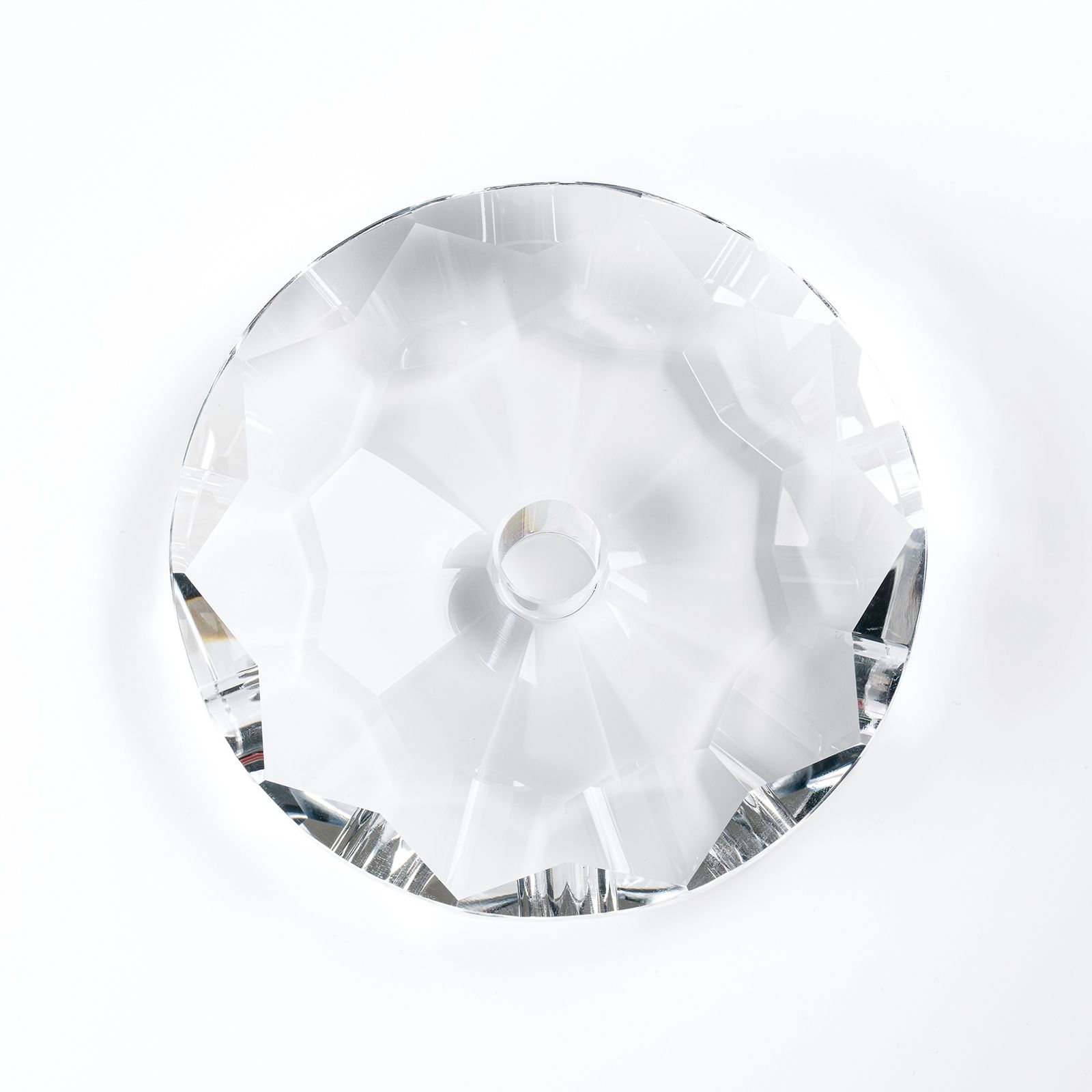 Bobeche, crystal cup, Ø 100 mm, transparent