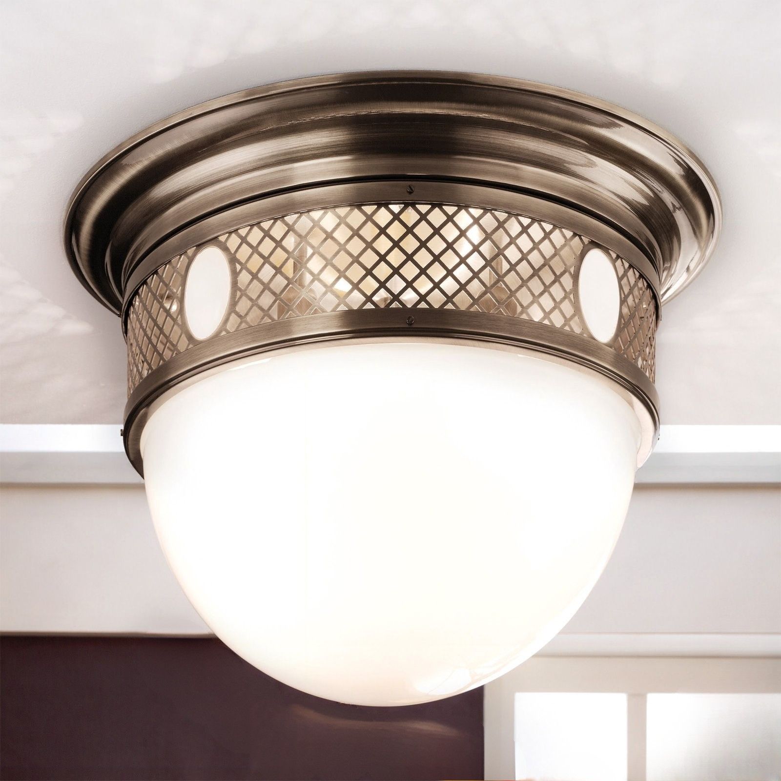 ALT WIEN Ceiling Light, Antique Brass finish, 63cm