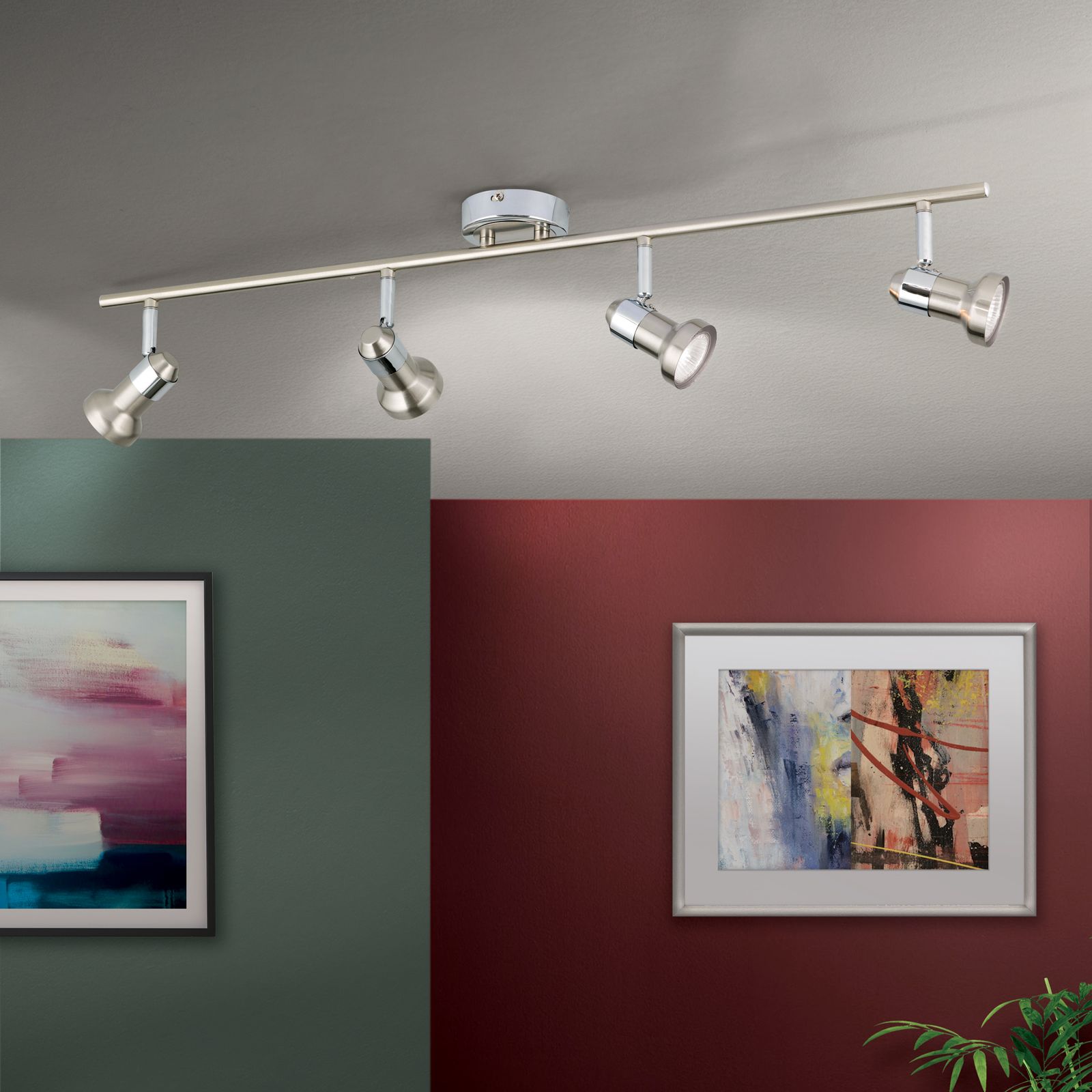 Strahler SEBA, 4-flammig, Satin