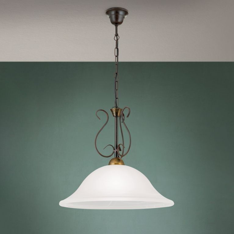 Suspension lamp LUDO, 1-flame, Antique