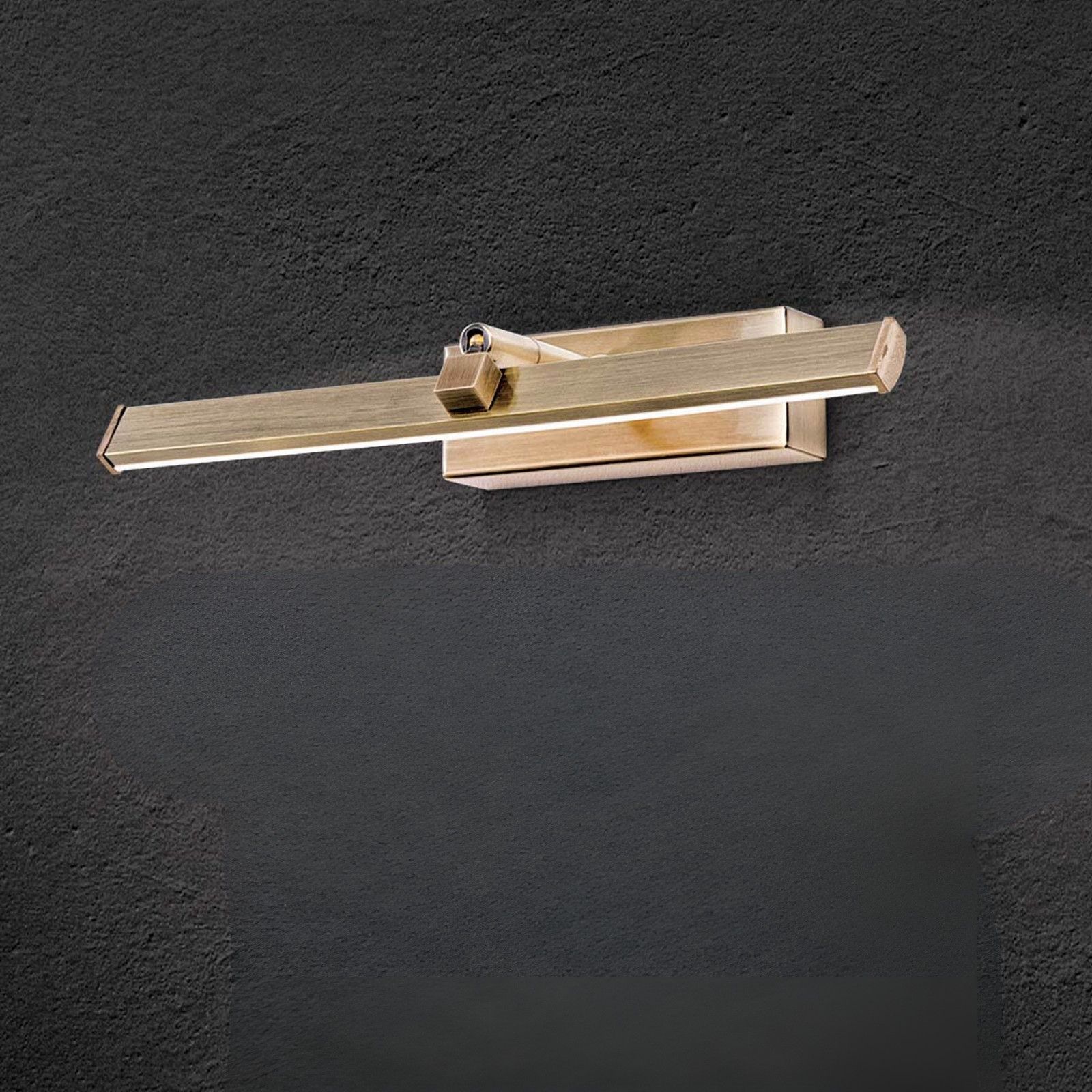 LED picture light PUBLIO, 30cm, Antique Brass finish