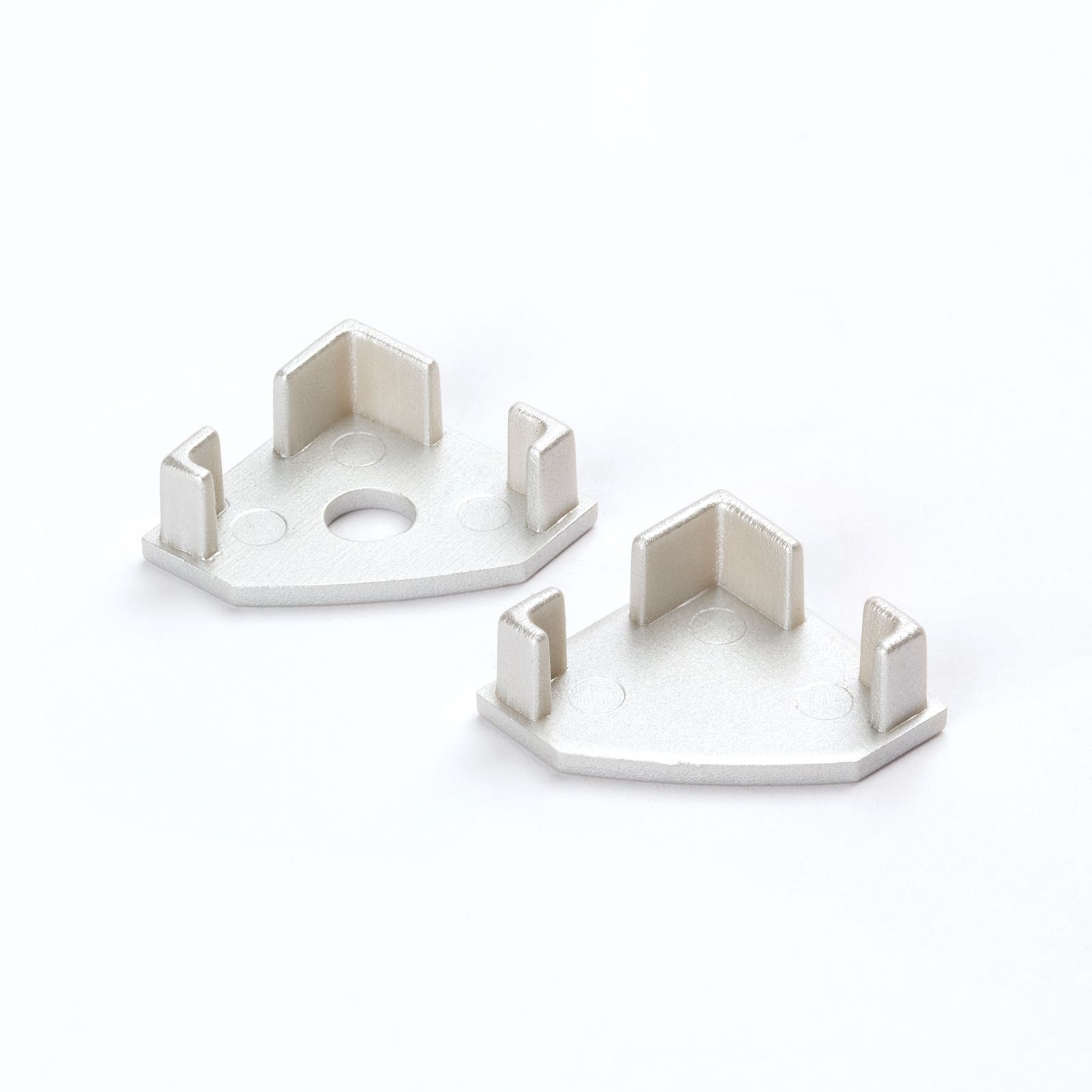 Aluminium profile end caps for LED, 2 pieces