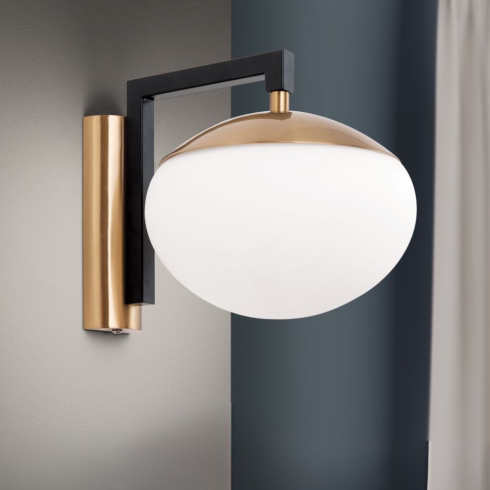 Wall light JOSEPHINE, Ø 18cm, black