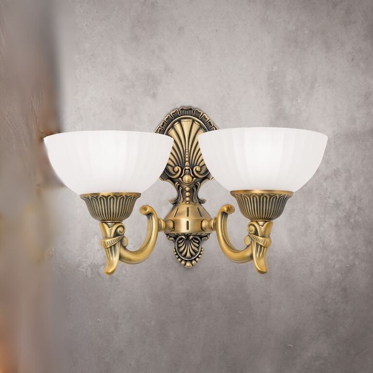 Wandleuchte ROCCA, 2-flammig, Bronze