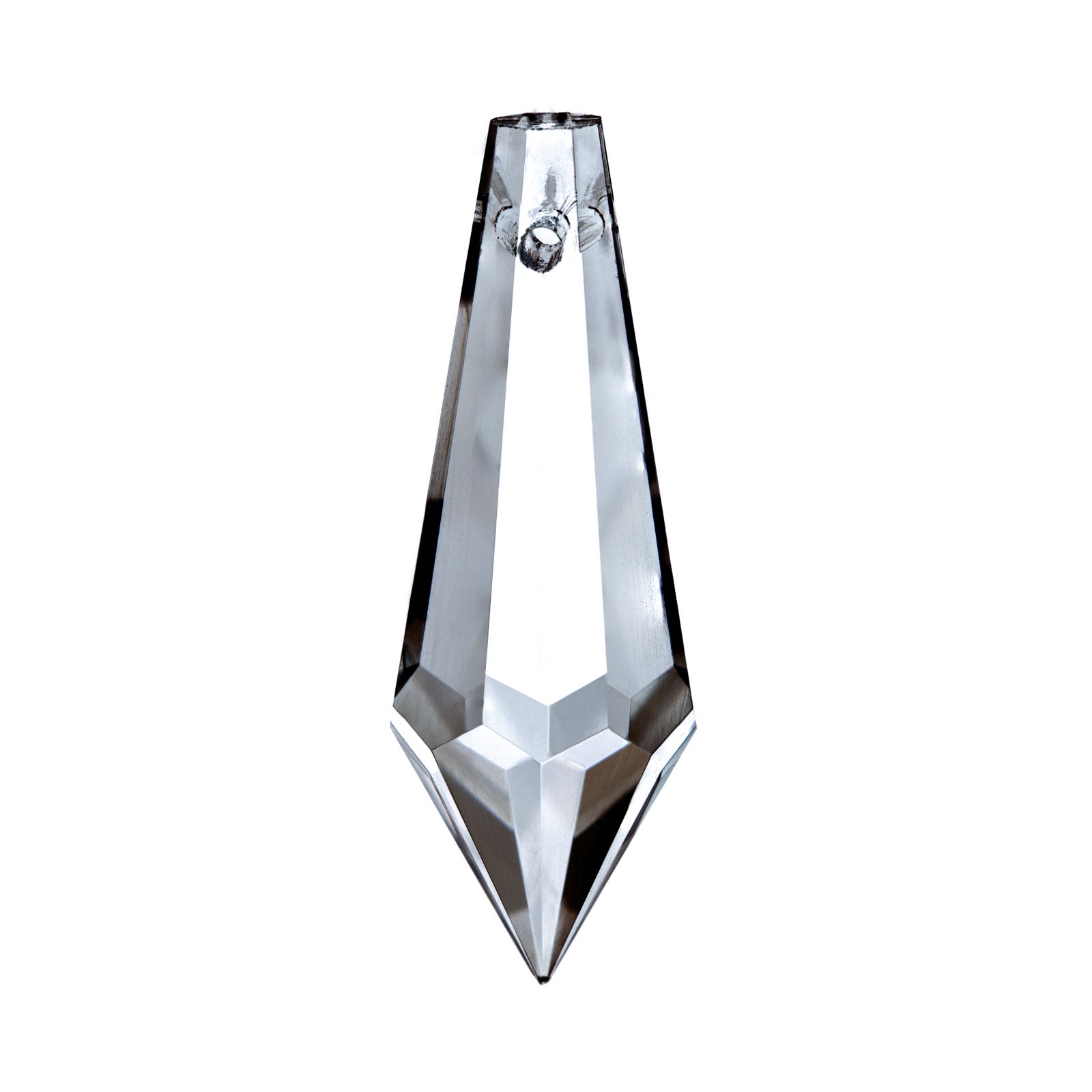 Chandelier crystal pointed crystal, 50x14mm, transparent