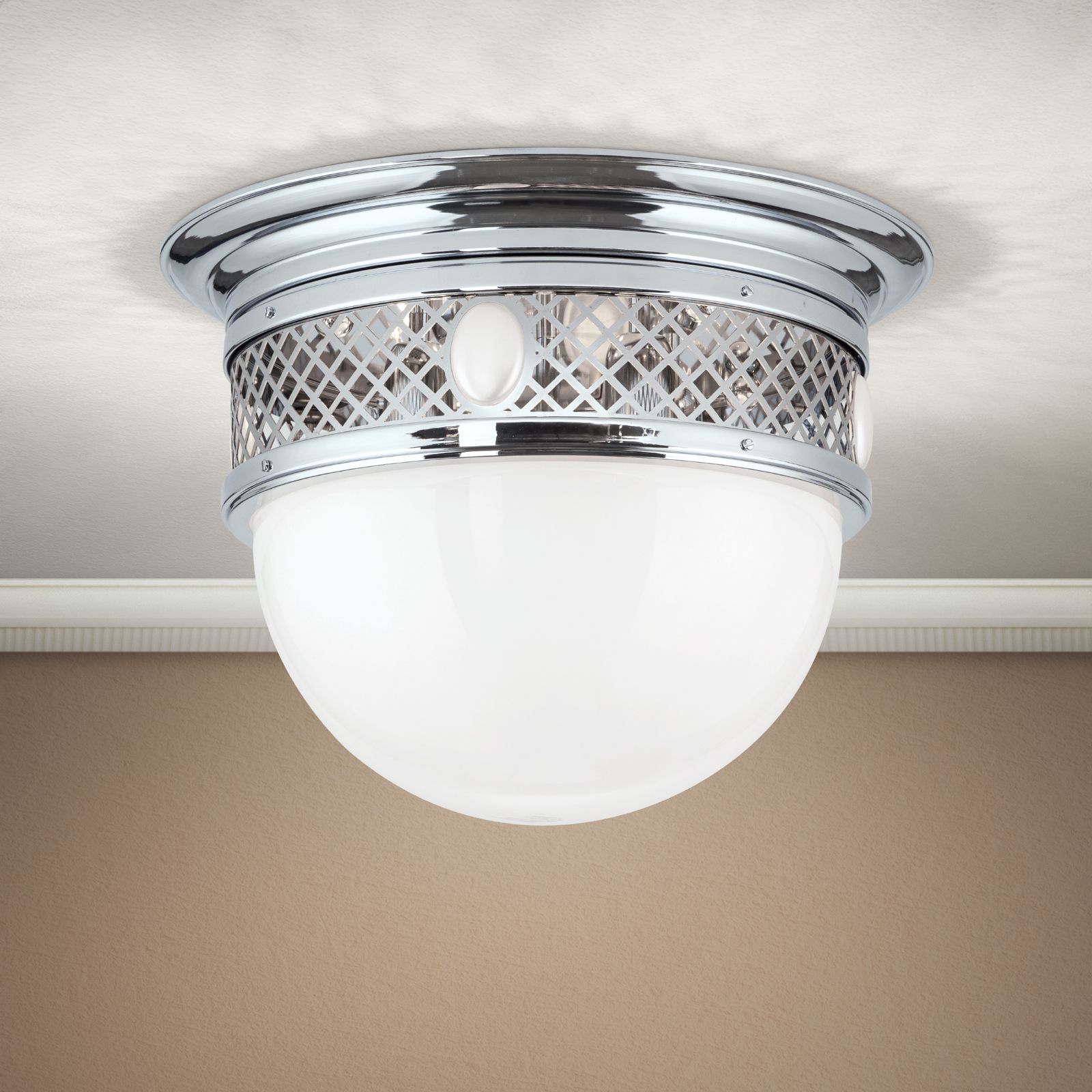 Ceiling Light ALT WIEN, nickel finish, 48cm