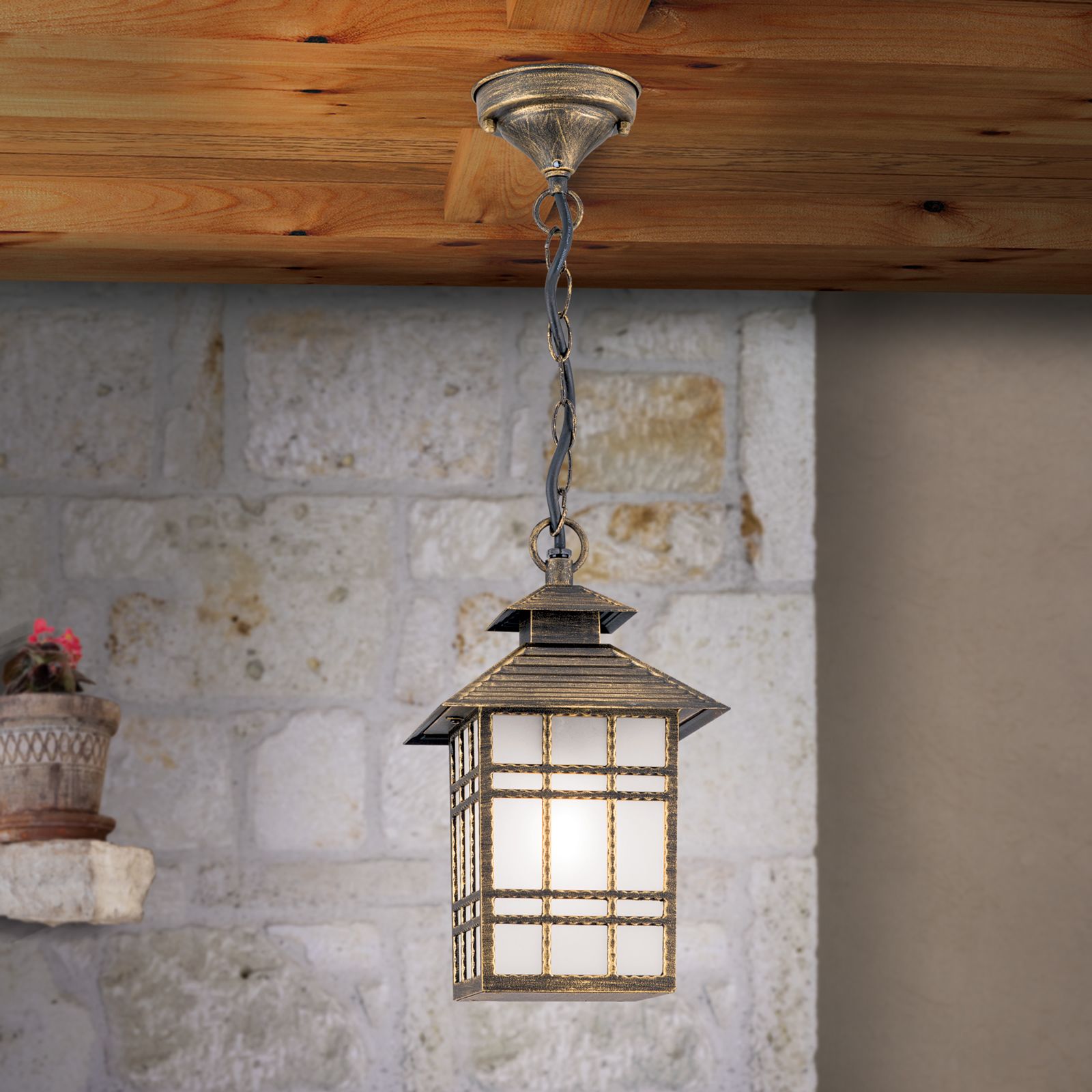 Deckenaußenleuchte KIKO, Patina