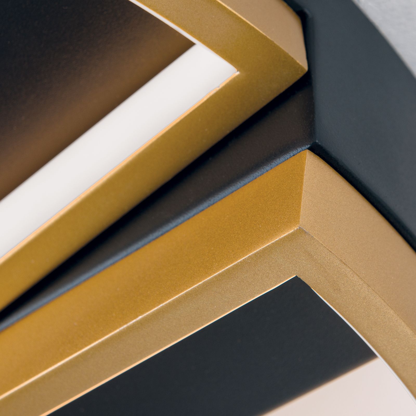 LED Deckenleuchte OLGA, schwarz-gold | Schwarz/Gold | Deckenstrahler