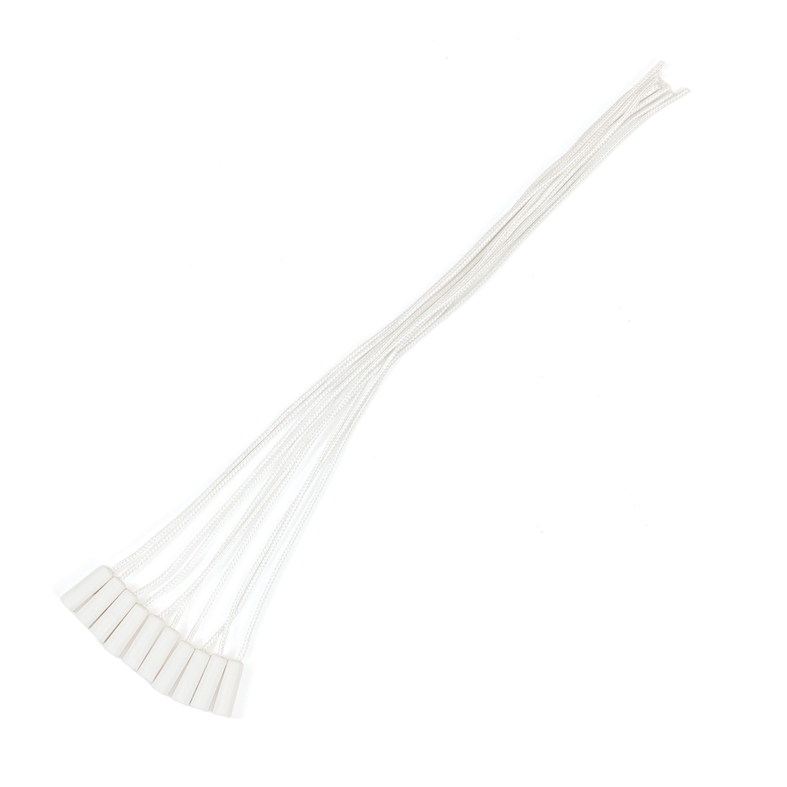 Zugschalterschnur, 20 cm, Weiß, 10 Stück