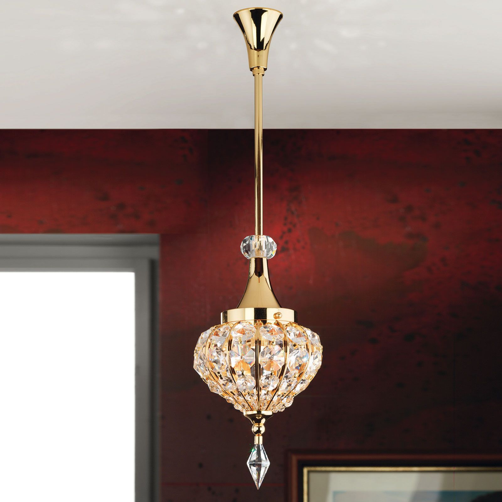 Pendant lamp ORIENTAL, 1-lamp, gold