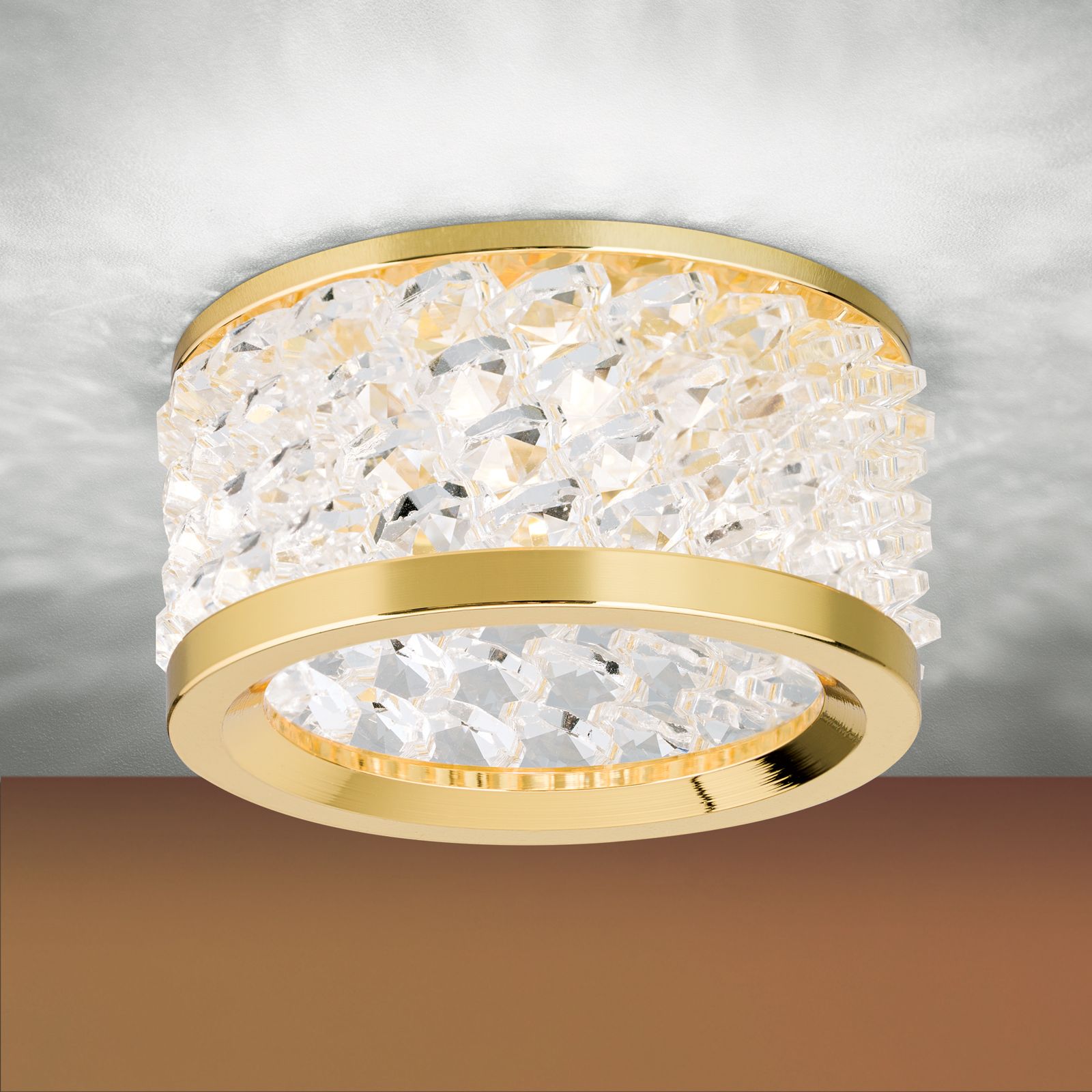 Recessed spotlight KORB, gold