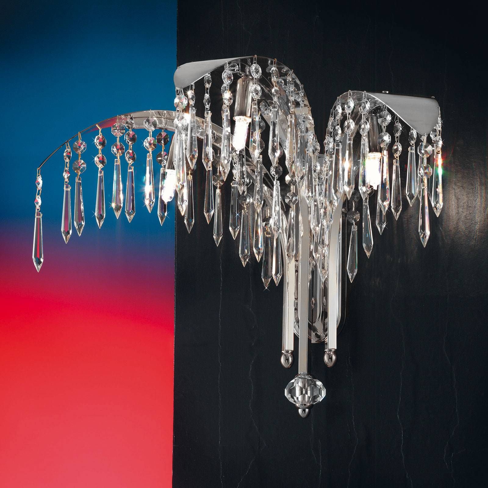 Wall light PALME, chrome plated