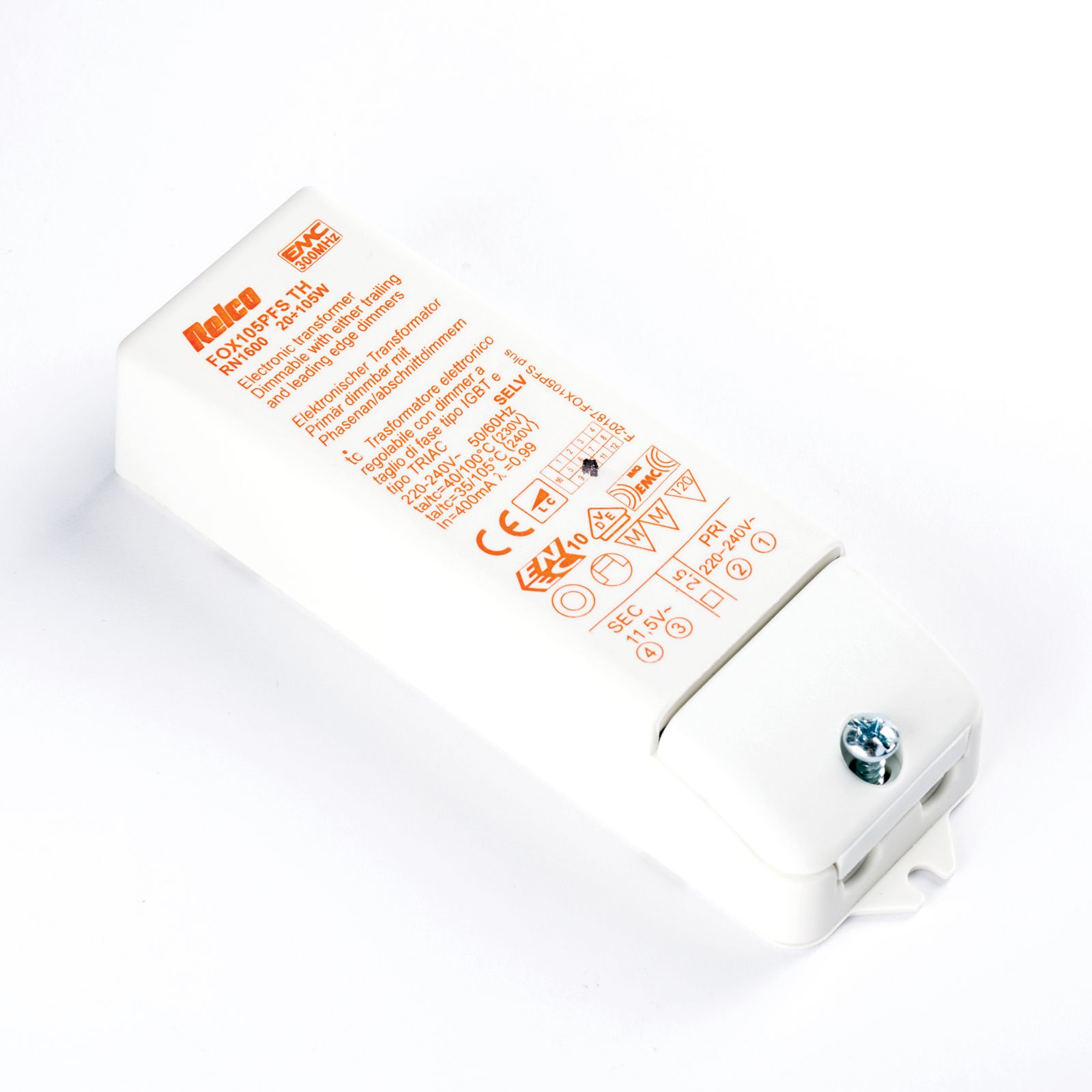 Transformer 105c RELCO FOX 105 RN1600 20-105, dimmable