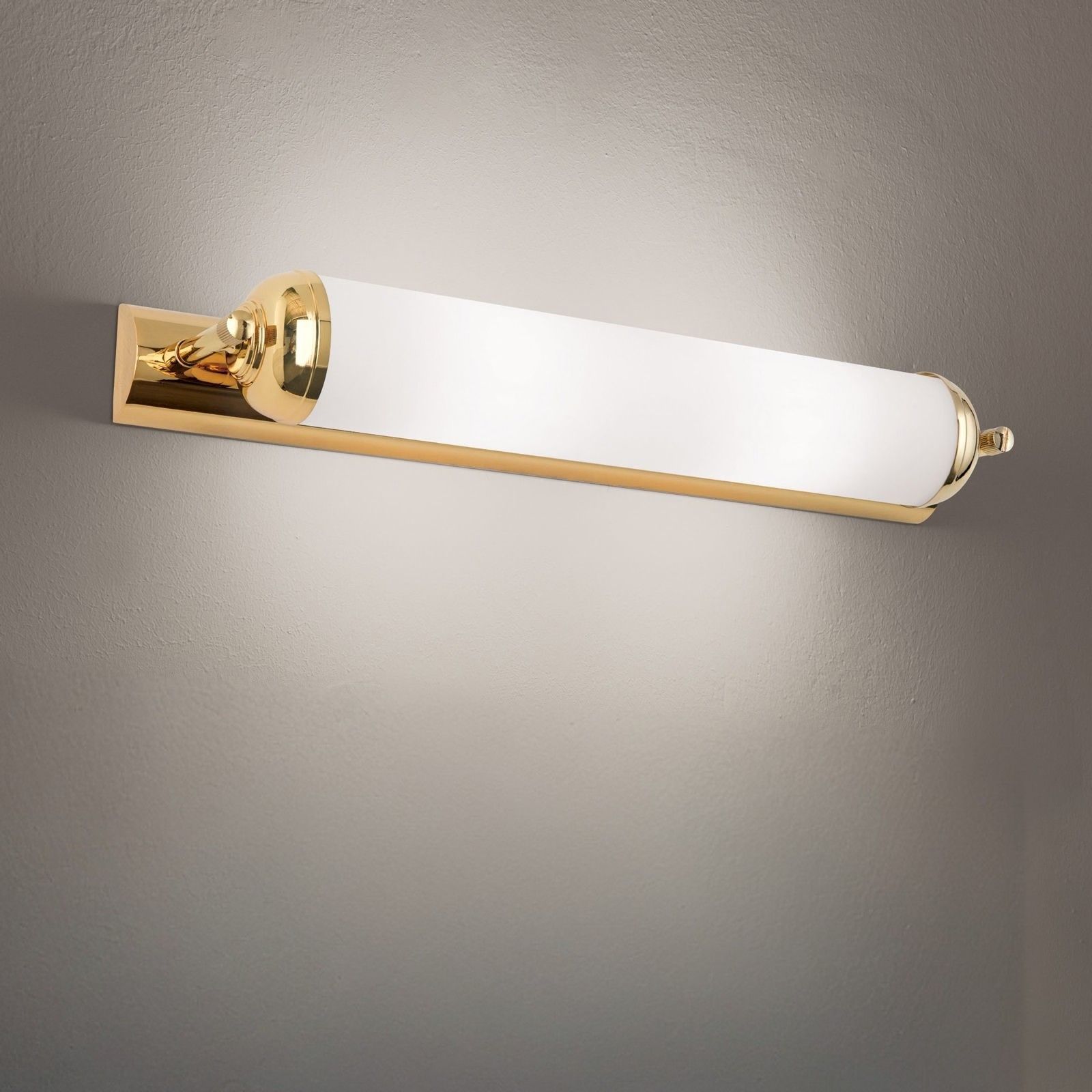 Längliche Wandleuchte WIENER NOSTALGIE, gold, 42cm