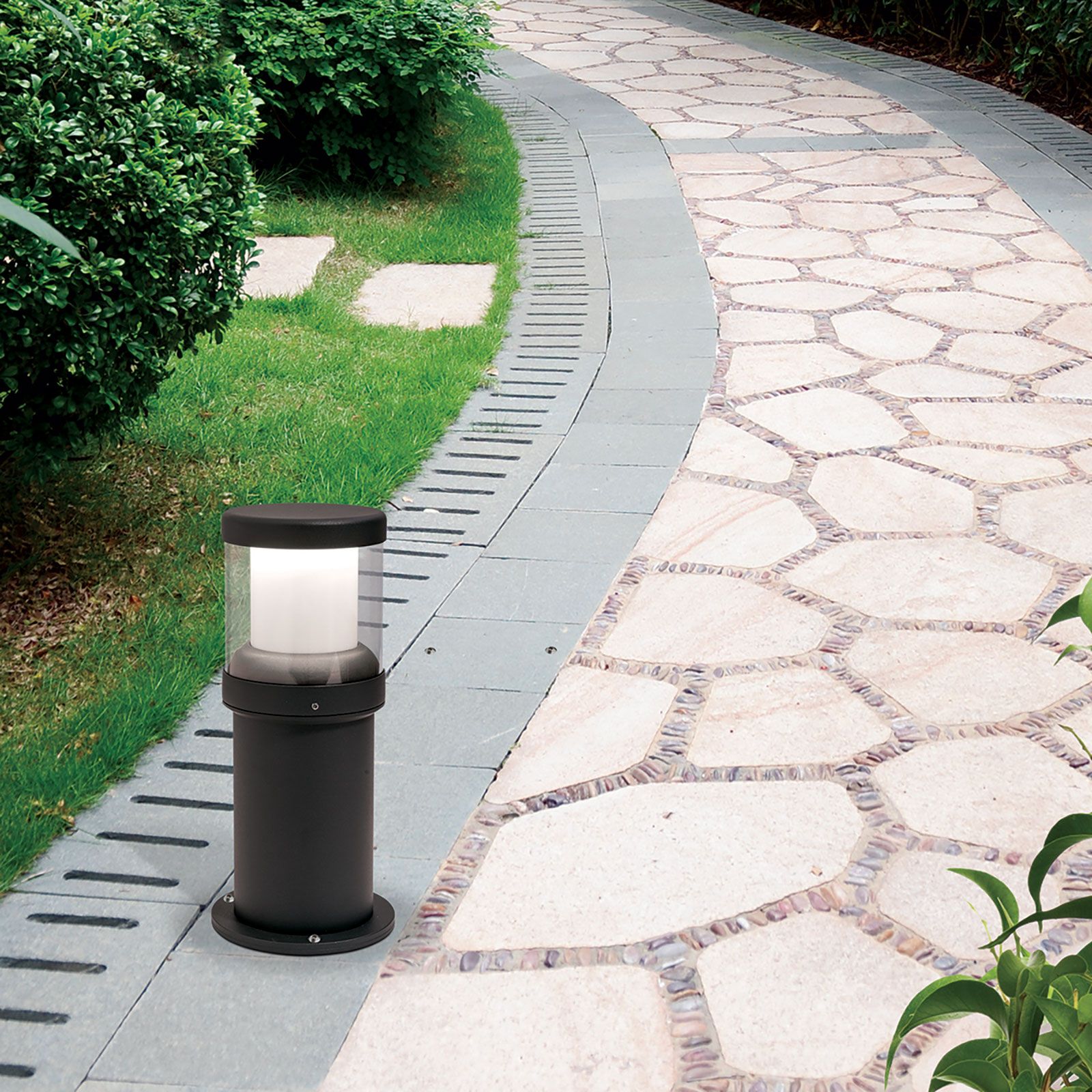 LED outdoor light HEIDO, H36cm