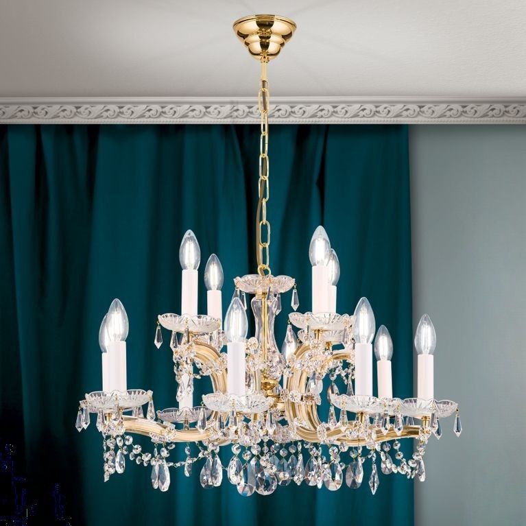 Luster MARIA THERESIA, 12-flammig, Gold