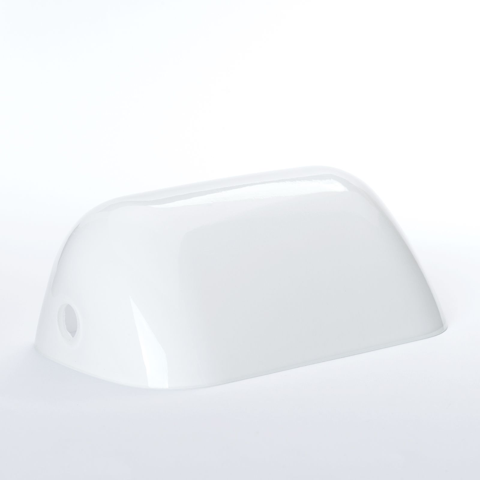 Glasschirm BANKERSLAMP 4-1165, Opal glänzend