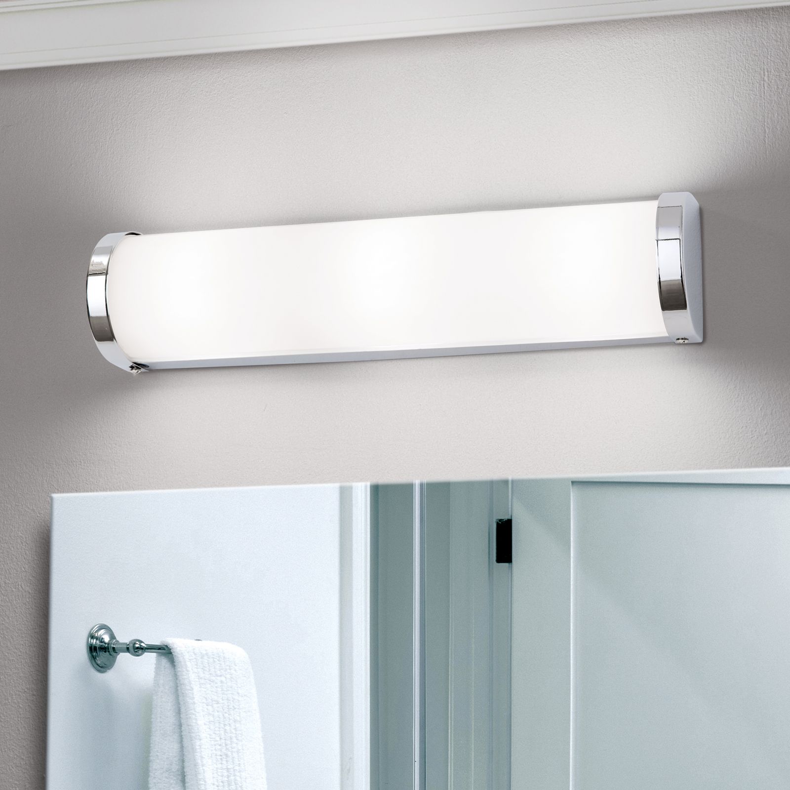 Mirror lamp TEA, chrome, 41cm