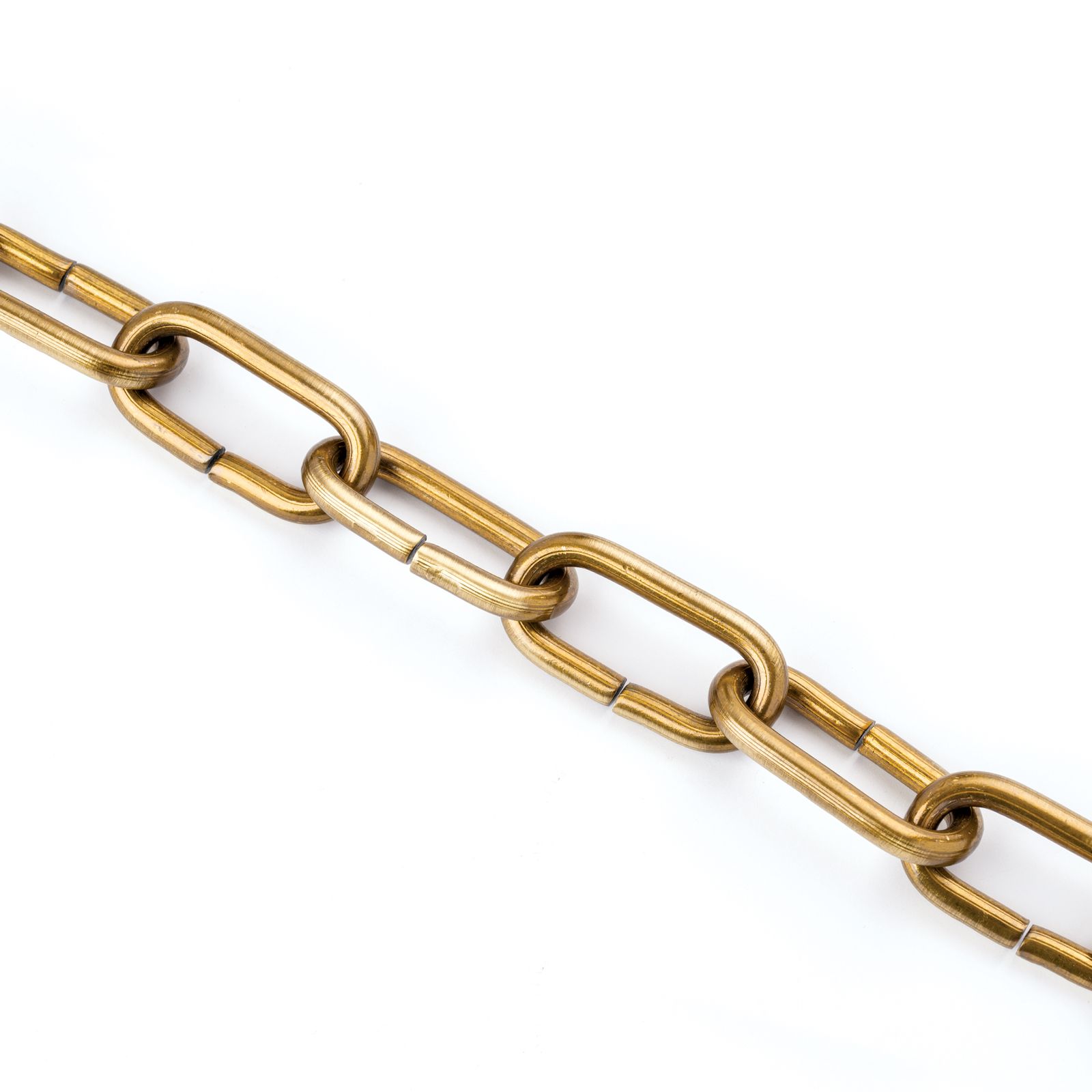 Lamp chain, 47x20x4 mm, 1 m, old brass