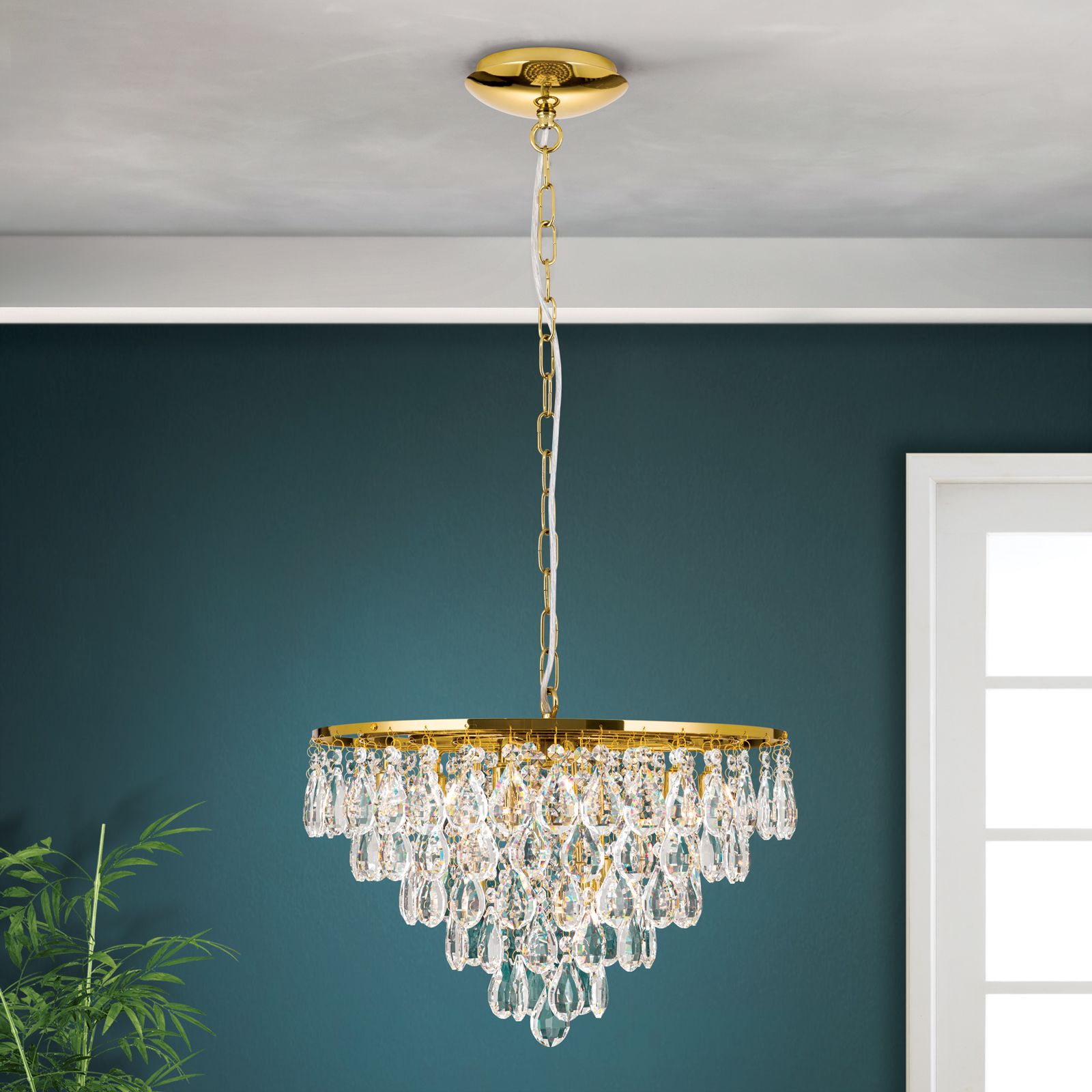 Hängeleuchte CELESTE, 9-flammig, Gold