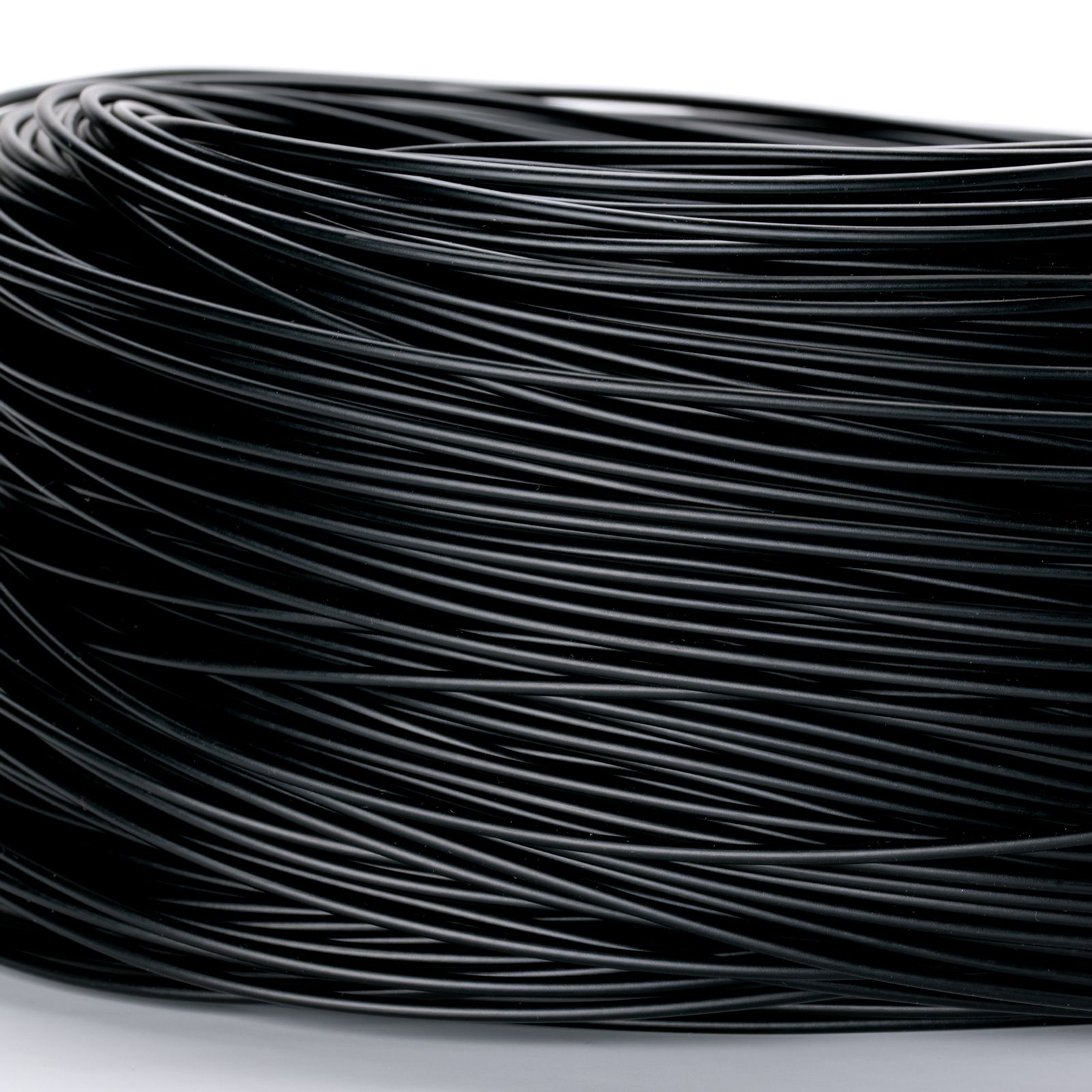 Kabel, PVC, 2x1mm², 1 m, Schwarz