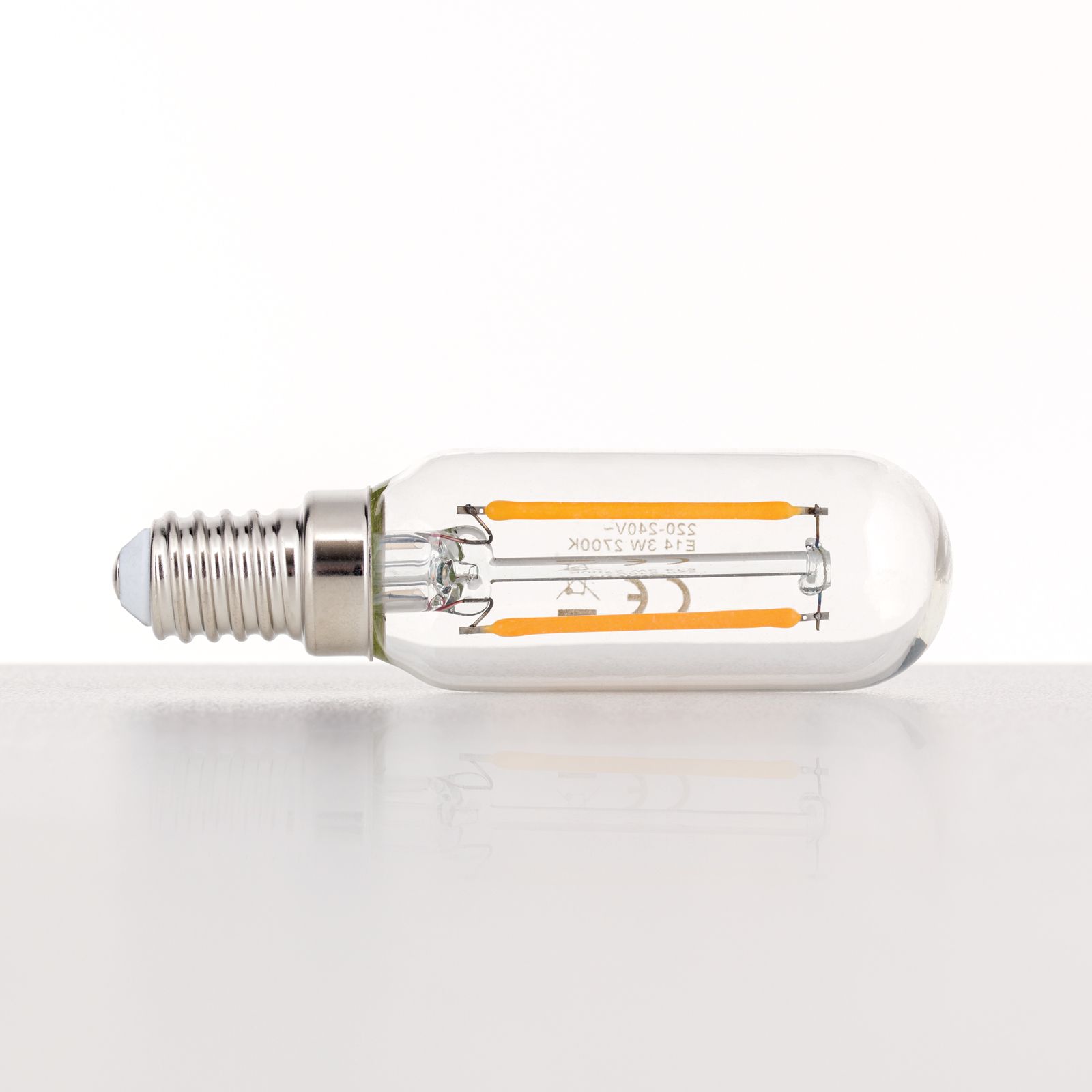 LED E14/T25 Tube lamp, 3 Watt, warm white