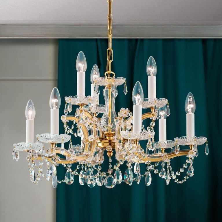 Luster MARIA THERESIA, 9-flammig, Gold