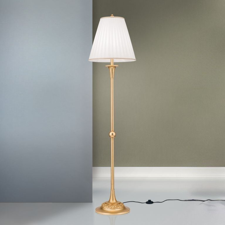 Stehlampe FONSA, Antikgold