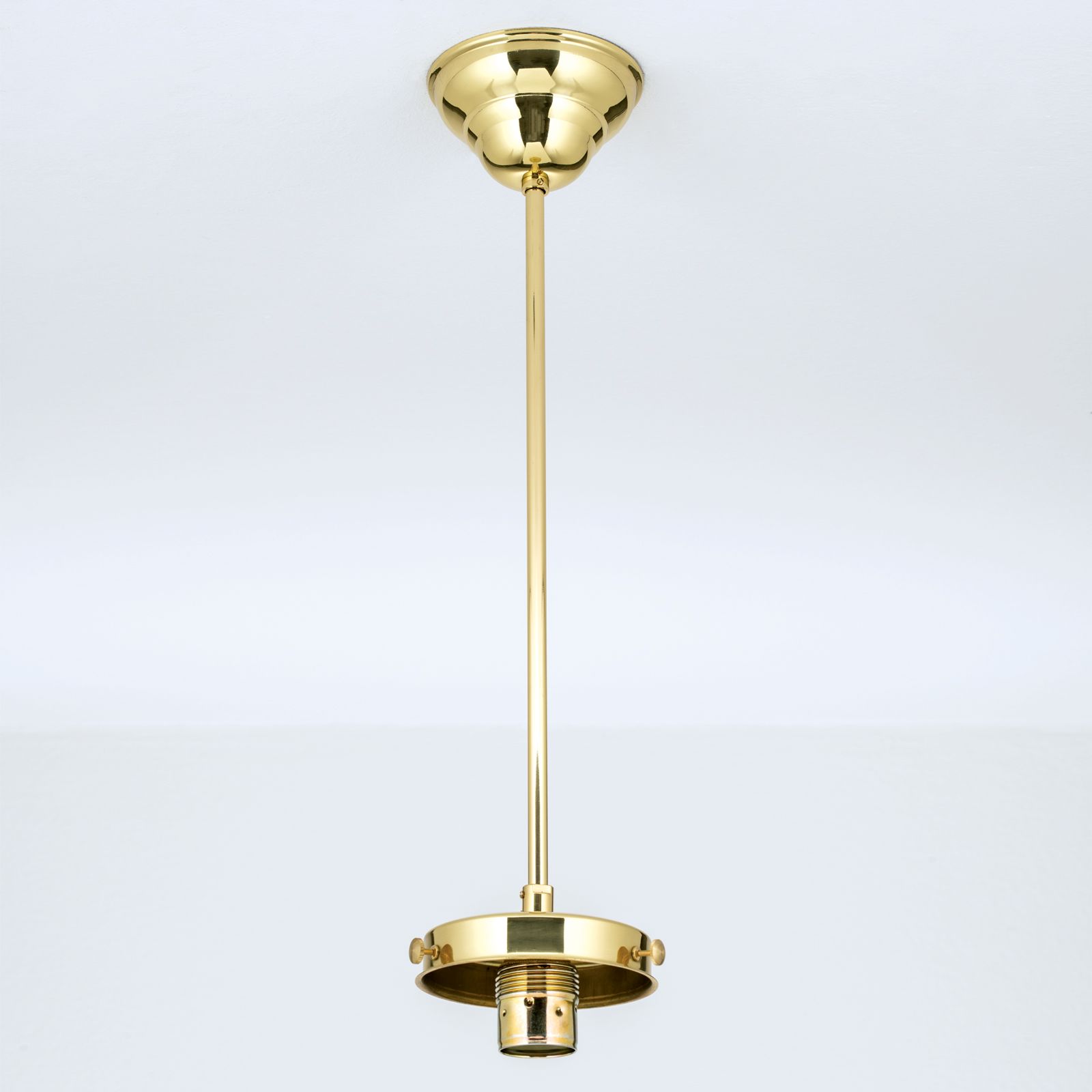 Pendenaufhängung für Gläser mit 12 cm Griffrand, 40 cm, Messing