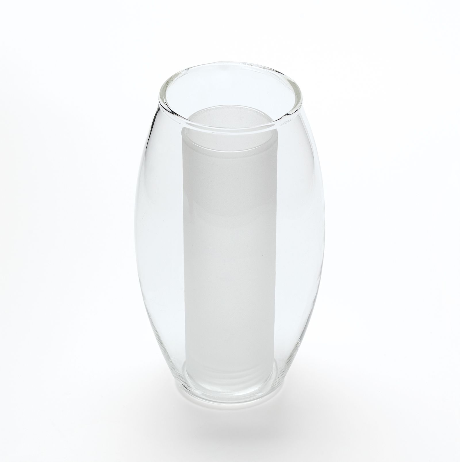Glass lampshade 515, oval, transparent