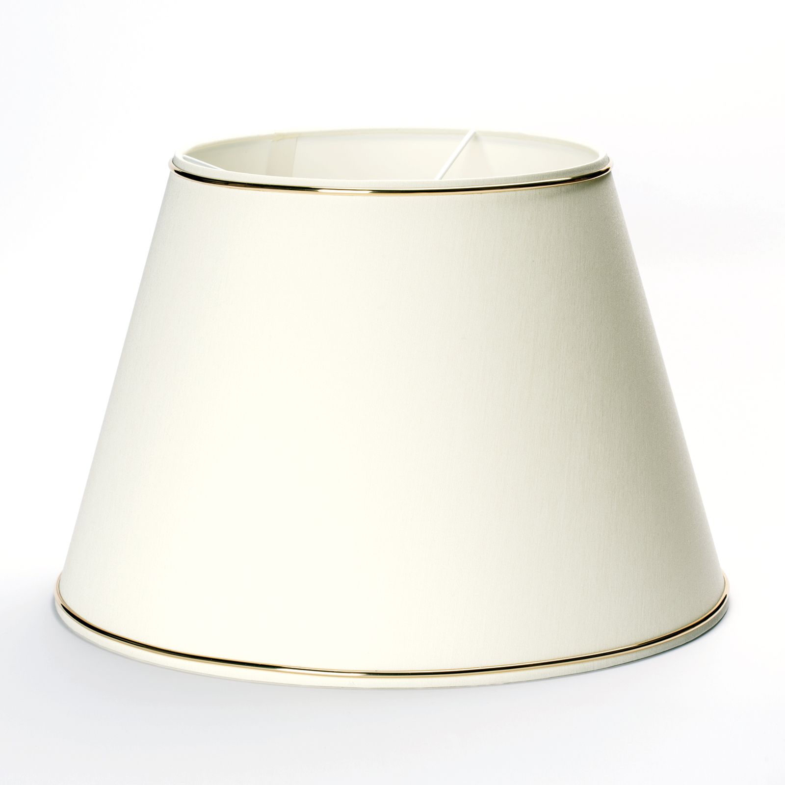 Lampshade fabric 12-4426, Ø 320 mm, cream with gold edge