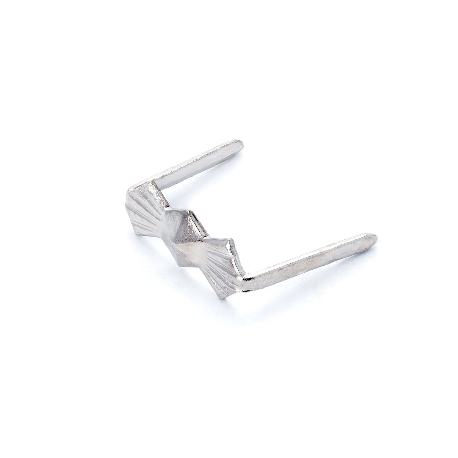 Clip für Kristallbehang, Schleifenoptik, 12mm, Chrom
