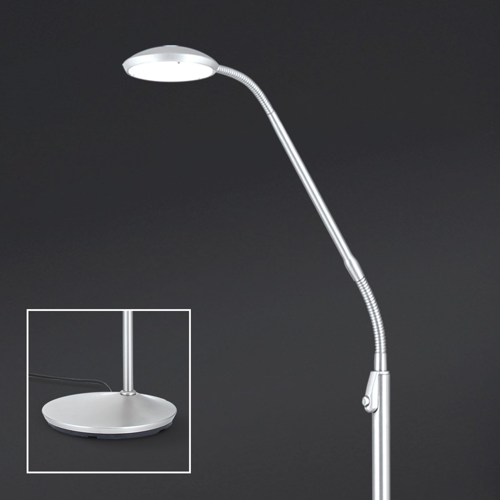 LED Stehleuchte COBRA, satin