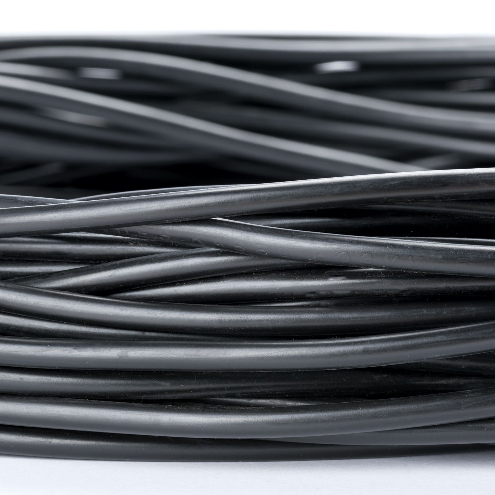 Cable, PVC, 2x0.75mm², 1 m, black