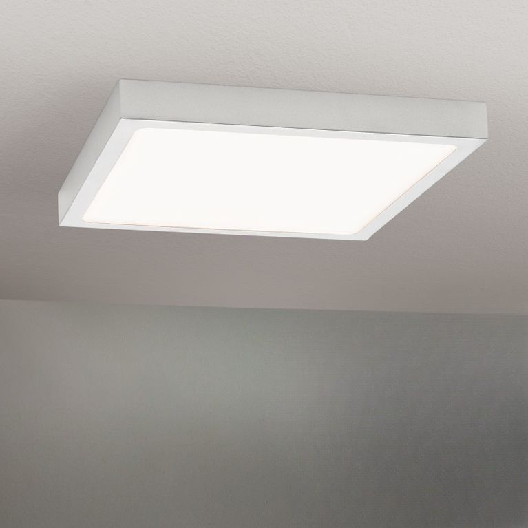 LED Deckenleuchte LERO, eckig, Gold-matt, 23cm