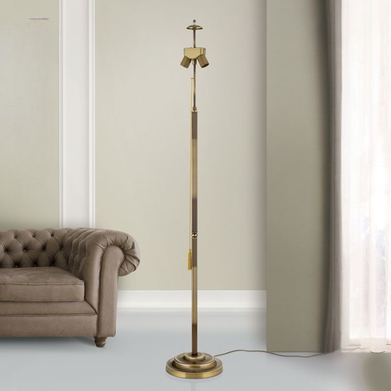 Stehlampe, Patina, ohne Schirm, 155,5 cm